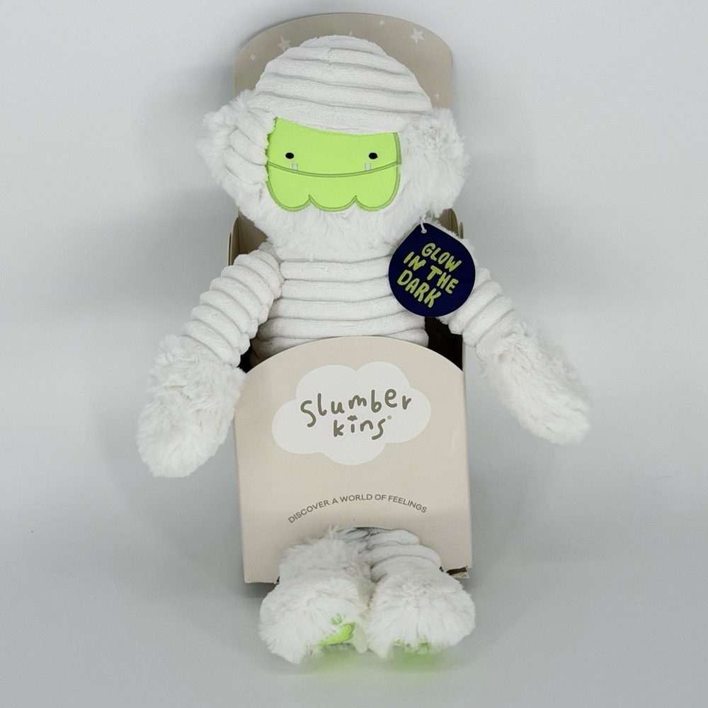 Slumberkins Yeti Plush Mummy Glow in the Dark Stuffed Animal New w/ Box